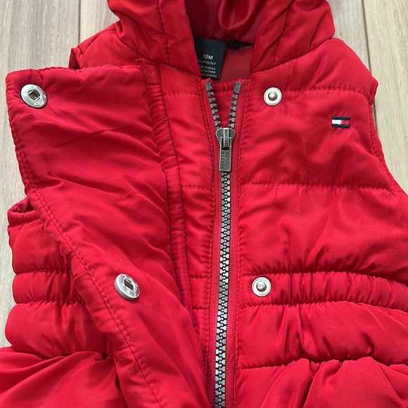Tommy Hilfiger Baby Red Puffer Vest - Picture 4 of 5